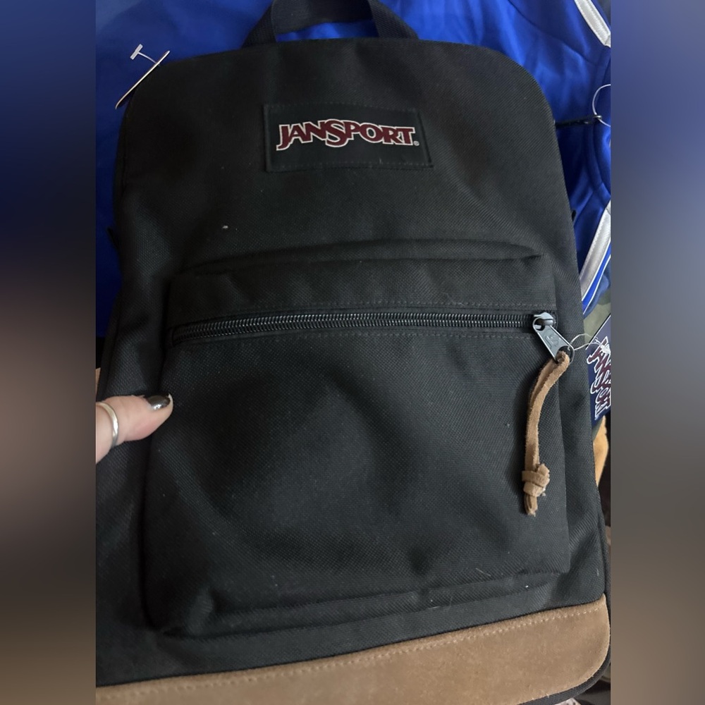 JanSport Classic Black and Tan 15” laptop sleeve / bag nwt